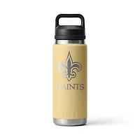 YETI New Orleans Saints 26oz. Rambler Chug Water Bottle