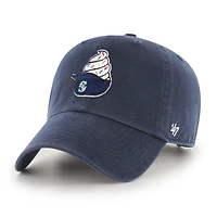 Men's '47  Navy Seattle Mariners Ice Cream Helmet Clean Up Adjustable Hat