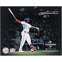 Vladimir Guerrero Jr. Toronto Blue Jays Autographed 8" x 10" 2025 American League Champions Home Run Spotlight Photograph