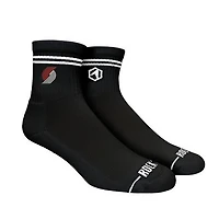 Unisex Rock Em Socks Portland Trail Blazers Casual Stripe Quarter-Length Socks