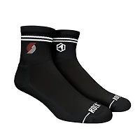 Unisex Rock Em Socks Portland Trail Blazers Casual Stripe Quarter-Length Socks