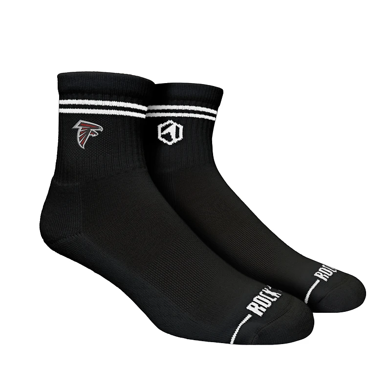 Unisex Rock Em Socks Atlanta Falcons Casual Stripe Quarter-Length Socks