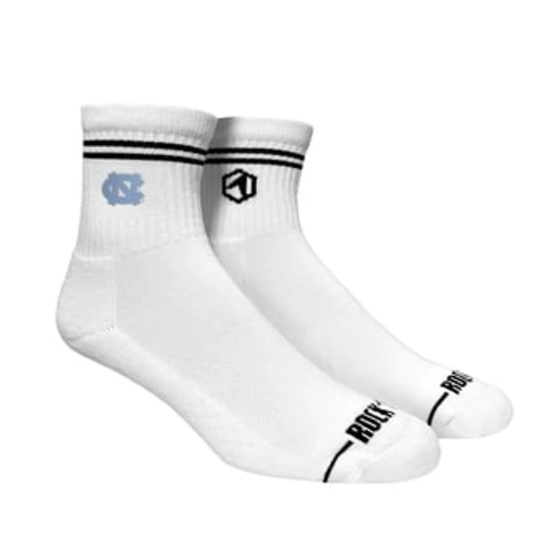 Unisex Rock Em Socks North Carolina Tar Heels Casual Stripe Quarter-Length Socks