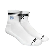 Unisex Rock Em Socks North Carolina Tar Heels Casual Stripe Quarter-Length Socks