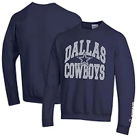 Men's Champion  Navy Dallas Cowboys Powerblend Fleece Sweatshirt