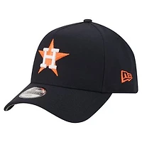 Youth New Era  Navy Houston Astros Cooperstown Logo 9FORTY A-Frame Adjustable Hat