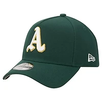 Youth New Era  Green Athletics Cooperstown Logo 9FORTY A-Frame Adjustable Hat