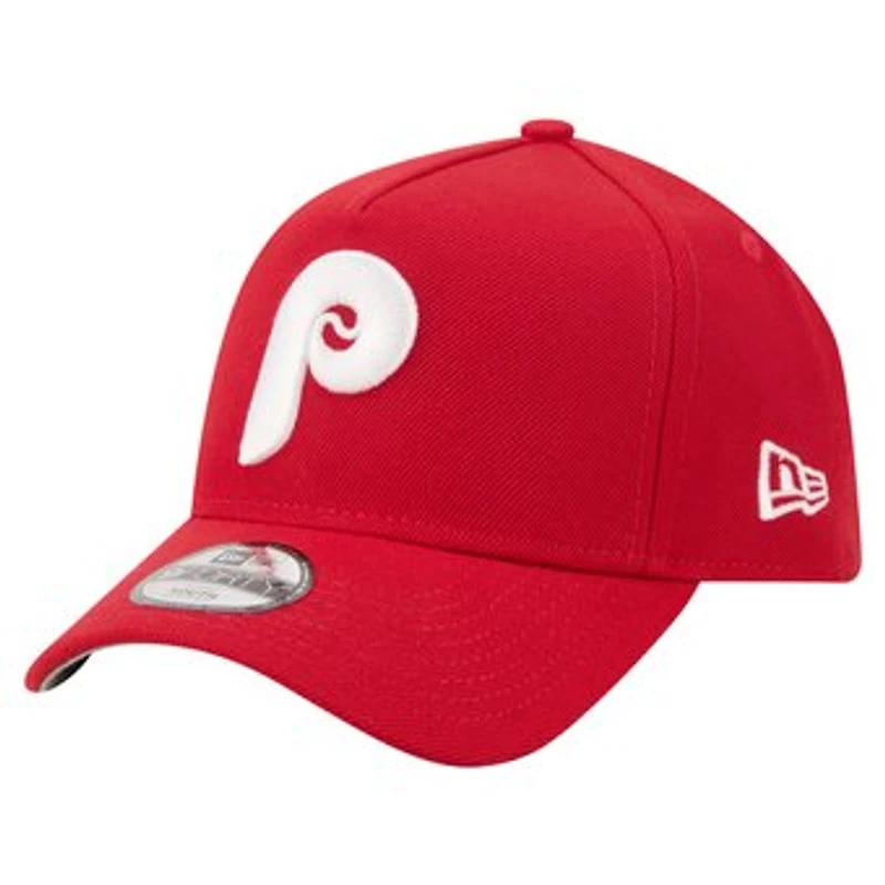 Youth New Era Red Philadelphia Phillies Cooperstown Logo 9FORTY A-Frame Adjustable Hat