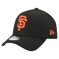 Youth New Era  Black San Francisco Giants Cooperstown Logo 9FORTY A-Frame Adjustable Hat