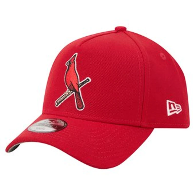 Youth New Era Red St. Louis Cardinals Cooperstown Logo 9FORTY A-Frame Adjustable Hat
