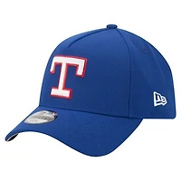 Youth New Era  Royal Texas Rangers Cooperstown Logo 9FORTY A-Frame Adjustable Hat