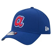 Youth New Era  Royal Atlanta Braves Cooperstown Logo 9FORTY A-Frame Adjustable Hat