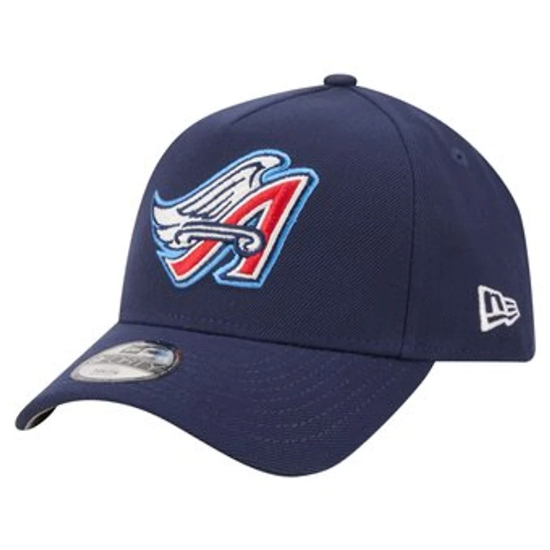 Youth New Era Navy California Angels Cooperstown Logo 9FORTY A-Frame Adjustable Hat