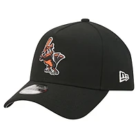 Youth New Era  Black Baltimore Orioles Cooperstown Logo 9FORTY A-Frame Adjustable Hat