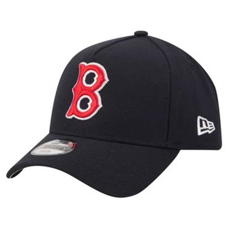 Youth New Era Navy Boston Red Sox Cooperstown Logo 9FORTY A-Frame Adjustable Hat
