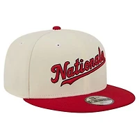Youth New Era  White Washington Nationals Two-Tone 9FIFTY Snapback Hat