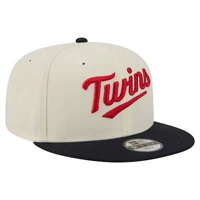 Youth New Era White Minnesota Twins Two-Tone 9FIFTY Snapback Hat