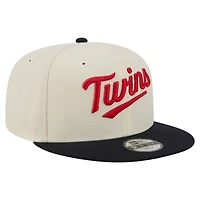 Youth New Era  White Minnesota Twins Two-Tone 9FIFTY Snapback Hat