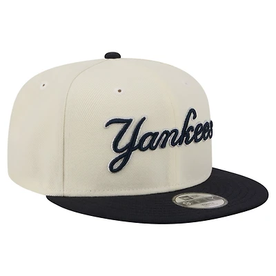 Youth New Era White New York Yankees Two-Tone 9FIFTY Snapback Hat