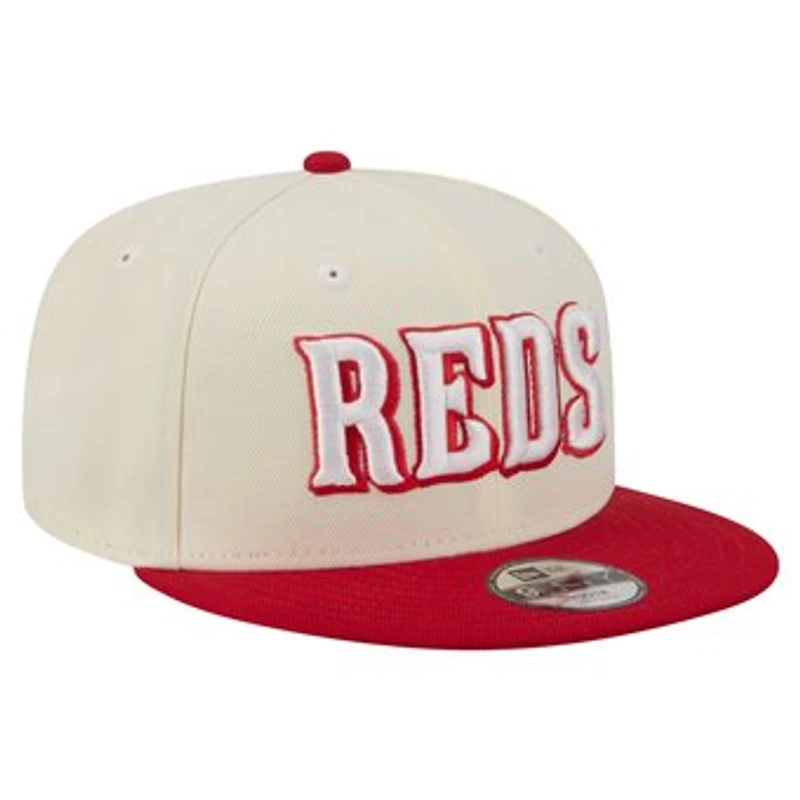 Youth New Era  White Cincinnati Reds Two-Tone 9FIFTY Snapback Hat
