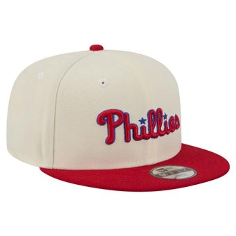 Youth New Era White Philadelphia Phillies Two-Tone 9FIFTY Snapback Hat