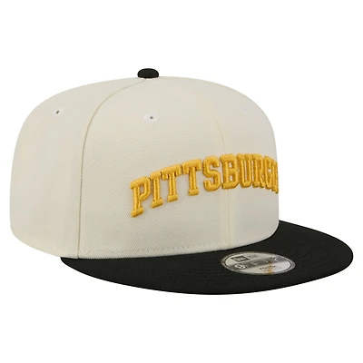 Youth New Era White Pittsburgh Pirates Two-Tone 9FIFTY Snapback Hat