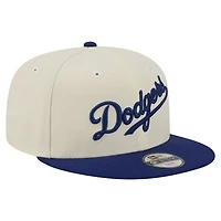 Youth New Era  White Los Angeles Dodgers Two-Tone 9FIFTY Snapback Hat