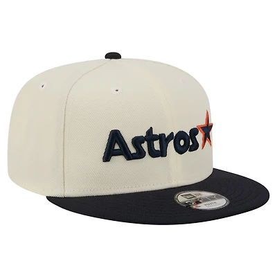 Youth New Era White Houston Astros Two-Tone 9FIFTY Snapback Hat