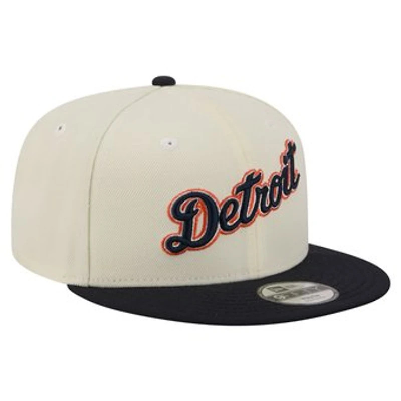 Youth New Era White Detroit Tigers Two-Tone 9FIFTY Snapback Hat