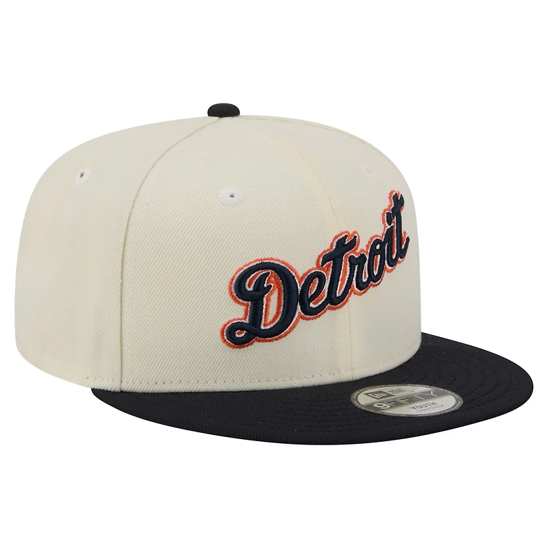Youth New Era White Detroit Tigers Two-Tone 9FIFTY Snapback Hat
