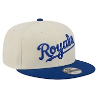 Youth New Era  White Kansas City Royals Two-Tone 9FIFTY Snapback Hat
