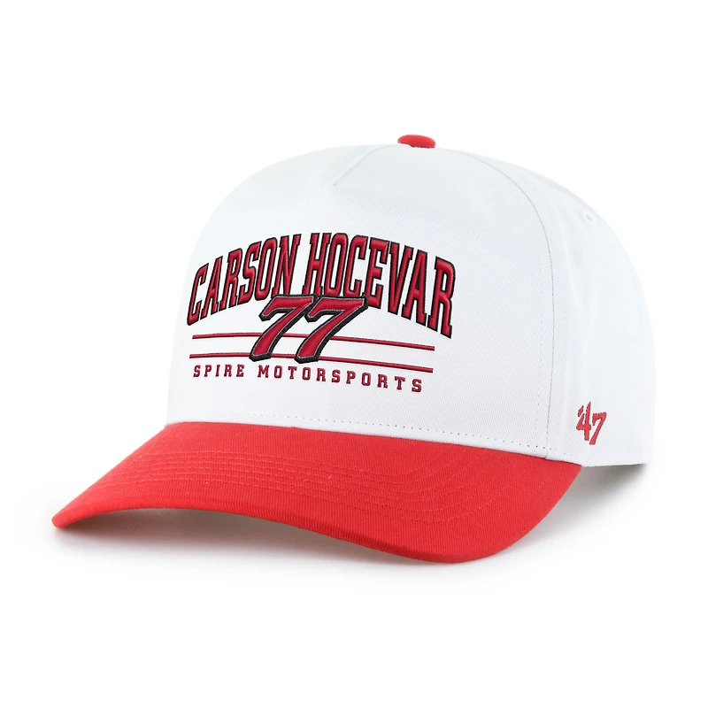 Men's '47 White/Red Carson Hocevar Roscoe Hitch Adjustable Hat