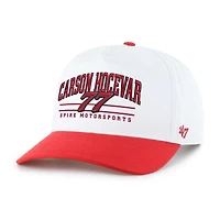 Men's '47  White/Red Carson Hocevar Roscoe Hitch Adjustable Hat