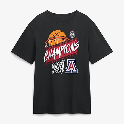 Men's Black Arizona Wildcats 2026 Big 12 Men's Basketball Tournament Champions T-Shirt