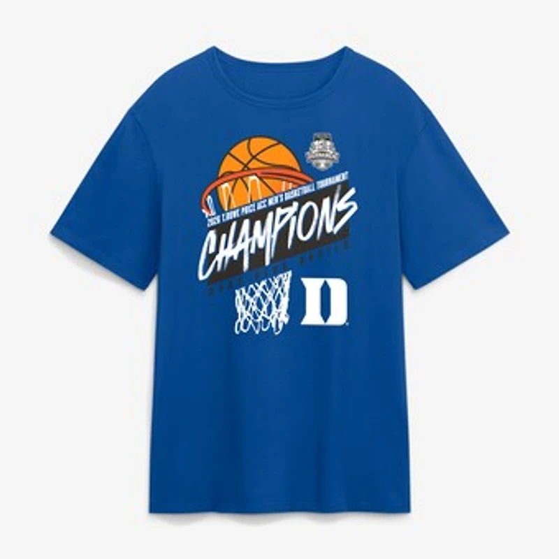 Men's Royal Duke Blue Devils 2026 ACC Men's Basketball Tournament Champions T-Shirt