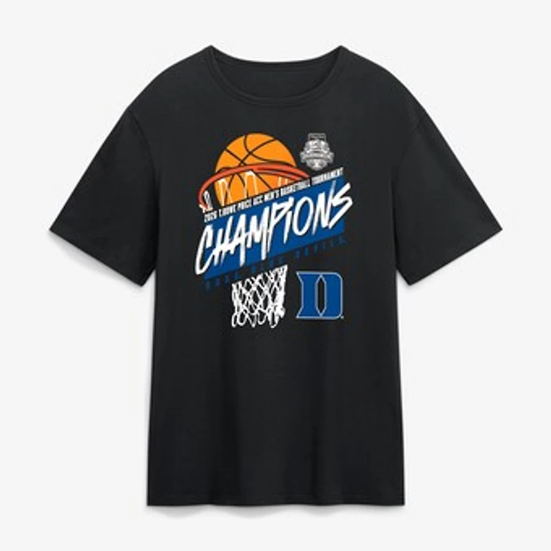 Men's Black Duke Blue Devils 2026 ACC Men's Basketball Tournament Champions T-Shirt