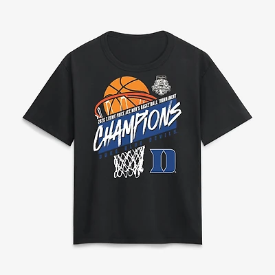 Women's Black Duke Blue Devils 2026 ACC Men's Basketball Tournament Champions T-Shirt