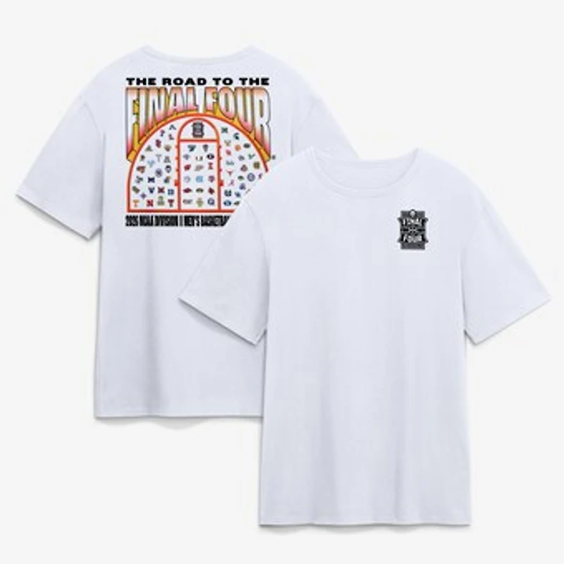 Men's  White 2026 NCAA Men's Basketball Tournament March Madness Final Four Buzzer Beater T-Shirt