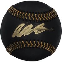 Aiva Arquette Miami Marlins Autographed Black Leather Baseball