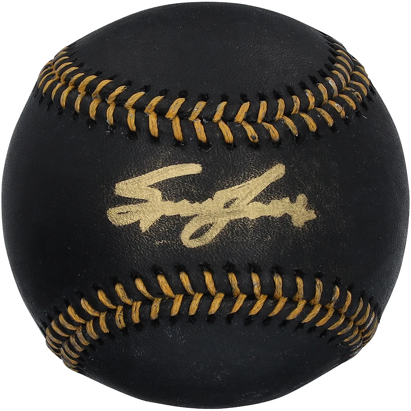 Spencer Jones New York Yankees Autographed Black Leather Baseball