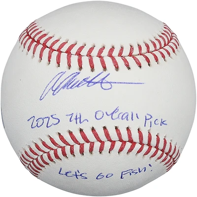 Aiva Arquette Miami Marlins Autographed Baseball with Multiple Inscriptions - Limited Edition of 10