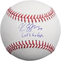 Kyle Stowers Miami Marlins Autographed Baseball with "Let's Go Fish" Inscription