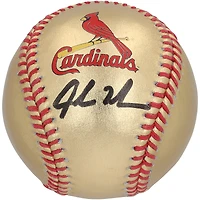 Jordan Walker St. Louis Cardinals Autographed Gold Leather Baseball