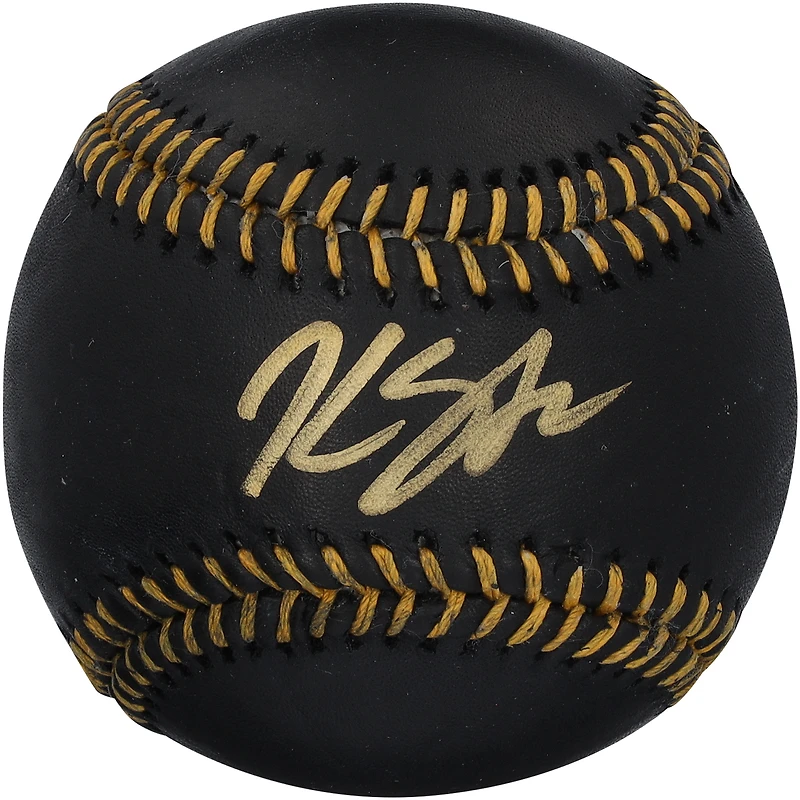 Kyle Stowers Miami Marlins Autographed Black Leather Baseball