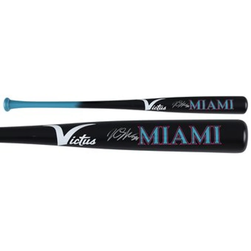 Kyle Stowers Miami Marlins Autographed Victus City Connect Bat