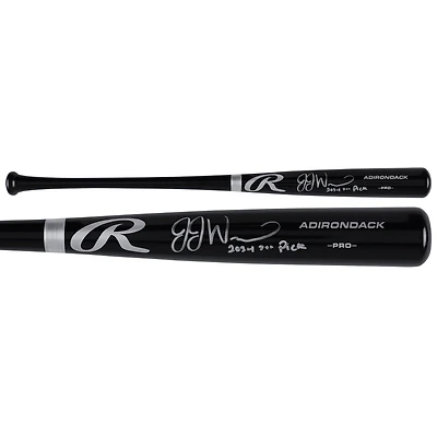 JJ Wetherholt St. Louis Cardinals Autographed Black Rawlings Pro Bat with "2024 7th Pick" Inscription