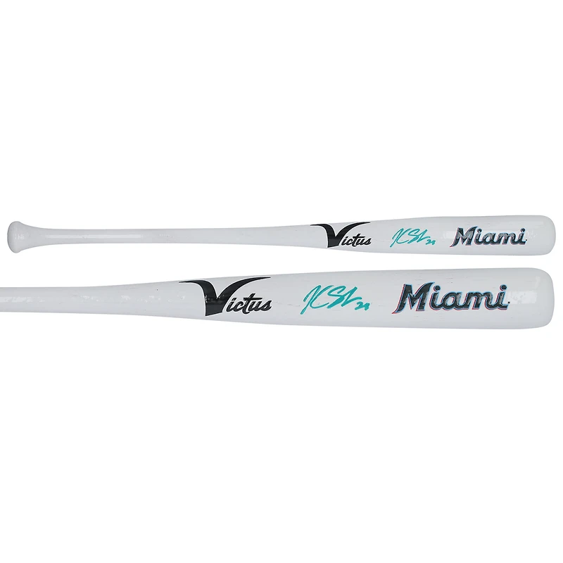 Kyle Stowers Miami Marlins Autographed Victus Team ID Mini Bat