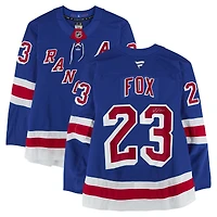 Adam Fox New York Rangers Autographed Blue Fanatics Authentic Pro Jersey