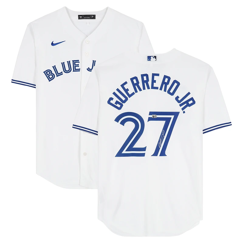 Vladimir Guerrero Jr. Toronto Blue Jays Autographed White Nike Replica Jersey