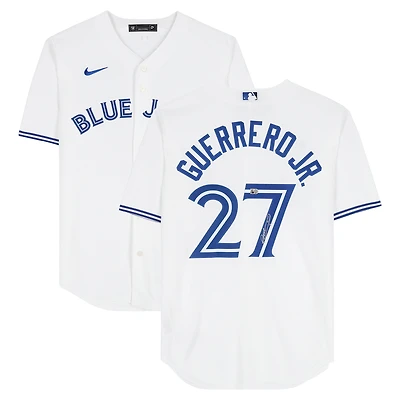Vladimir Guerrero Jr. Toronto Blue Jays Autographed White Nike Replica Jersey